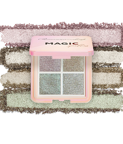 MAGIC SPARKLES Палетка теней для век 4 Color Eyeshadow Palette