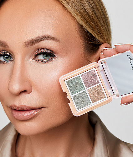 MAGIC SPARKLES Палетка теней для век 4 Color Eyeshadow Palette-4